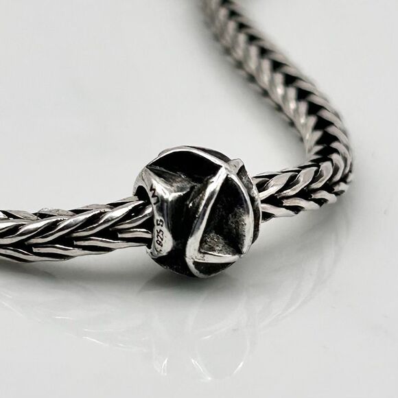 TROLLBEADS Retired Falling Leaves Silver Bead 925S LAA NEW Condition - Picture 2 of 6